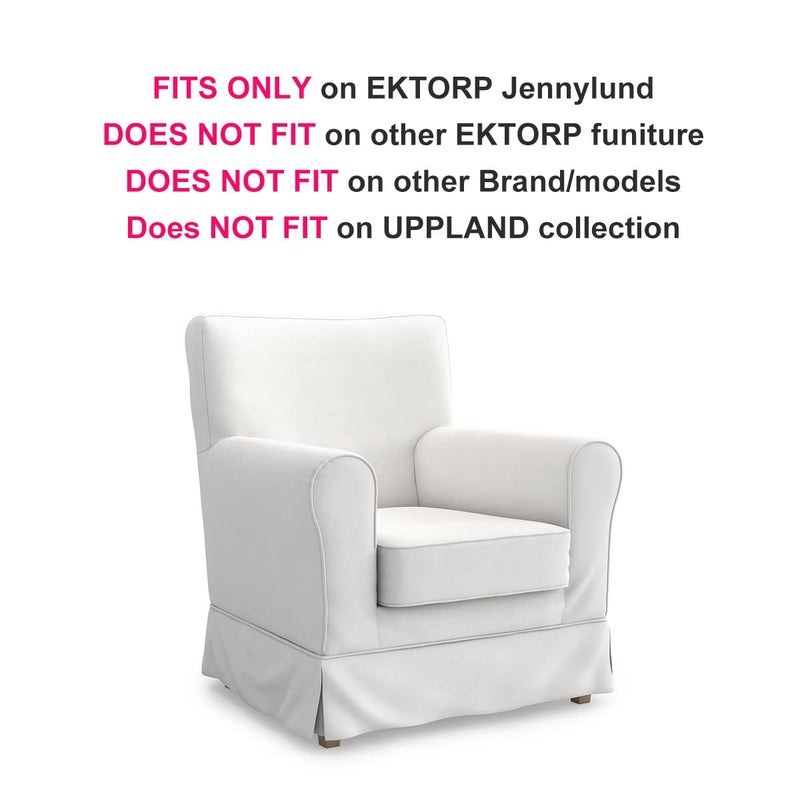 TLYESD Jennylund Chair Cover Replacement for IKEA Jennylund Chair Slipcover, Ektorp Jennylund Chair Cover, Jennylund Cover Only!(Daily Blue) - Image 2